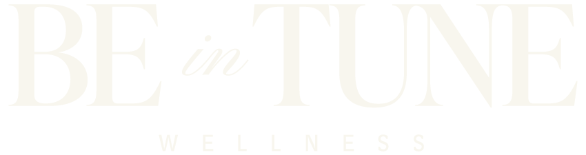 Be In Tune Wellness Logo in Ivory